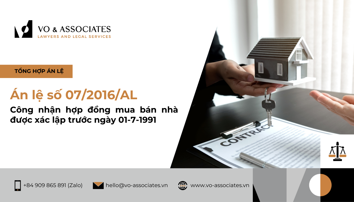 An le so 07 2016 AL ve cong nhan hop dong mua ban nha duoc xac lap truoc ngay 01 7 1991
