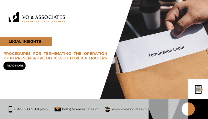 Procedures for terminating the operation of representative offices of foreign traders