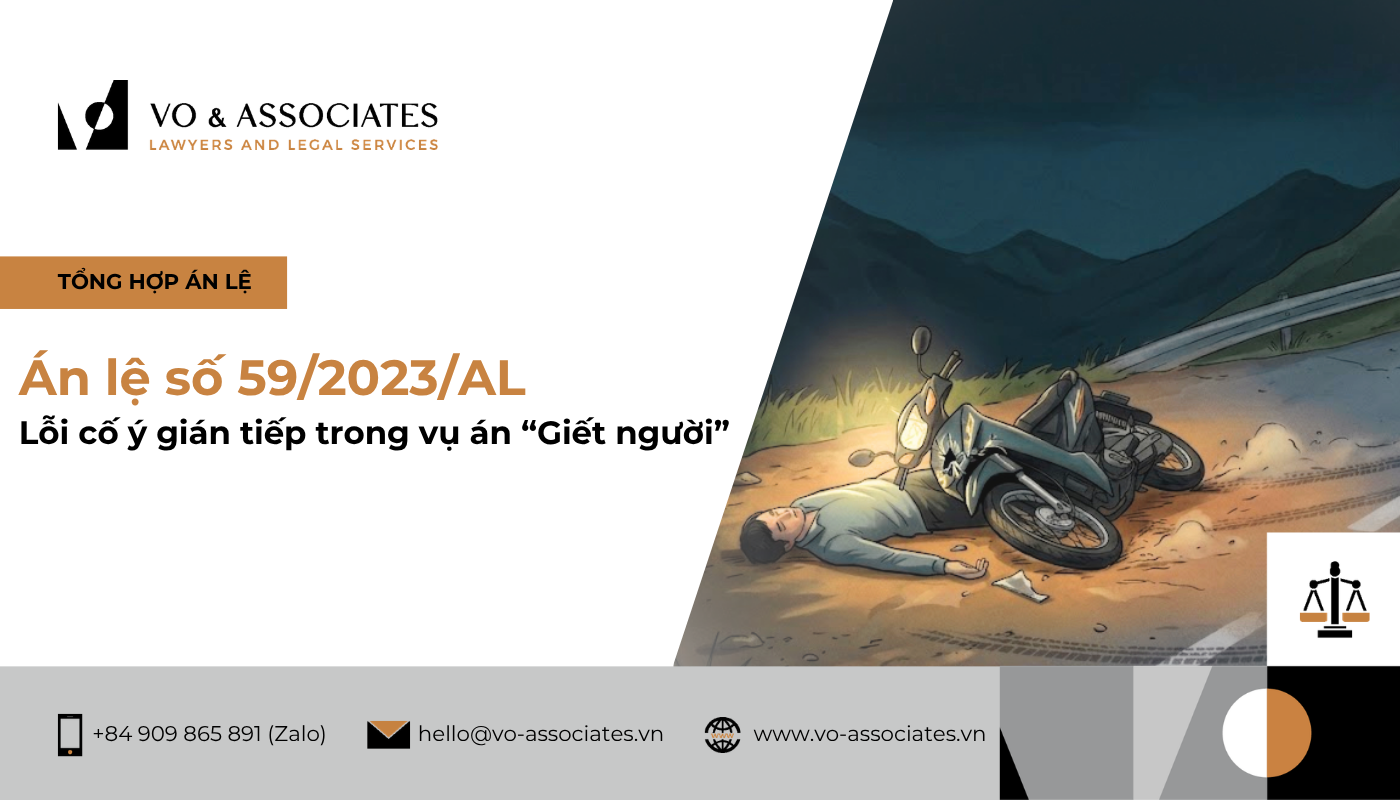 Án lệ số 59/2023/AL ngày 24 tháng 02 năm 2023 về lỗi cố ý gián tiếp trong vụ án “Giết người” 1 An le so 59 2023 AL ve loi co y gian tiep trong vu an Giet nguoi