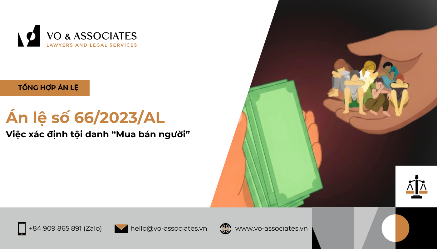 Án lệ số 66/2023/AL ngày 01 tháng 10 năm 2023 về việc xác định tội danh “Mua bán người” 1 An le so 66 2023 AL